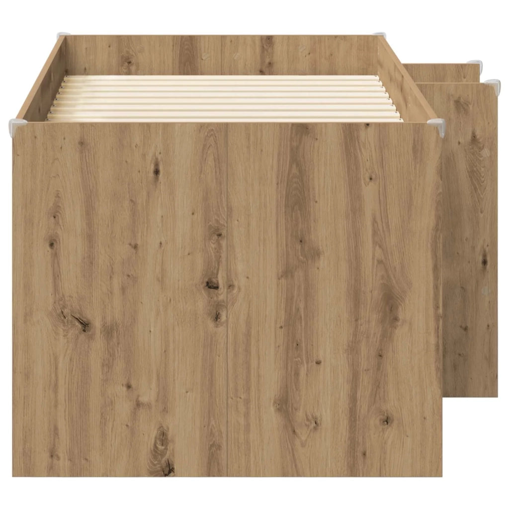 Letto Alto per Bambini Rovere Artigianale 163 x 101,1 x 68,5 cm 3422578