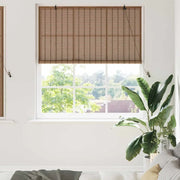 Tenda a rullo con tende Marrone 150 x 160 cm Bambù 42006924