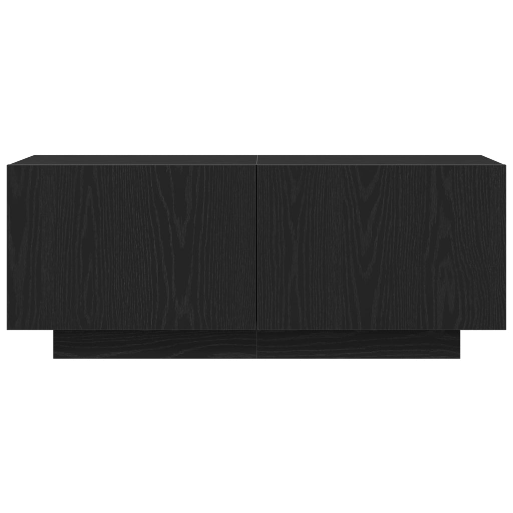 Mobile TV  Nero Rovere 100x35x40 cm in legno ingegnerizzato