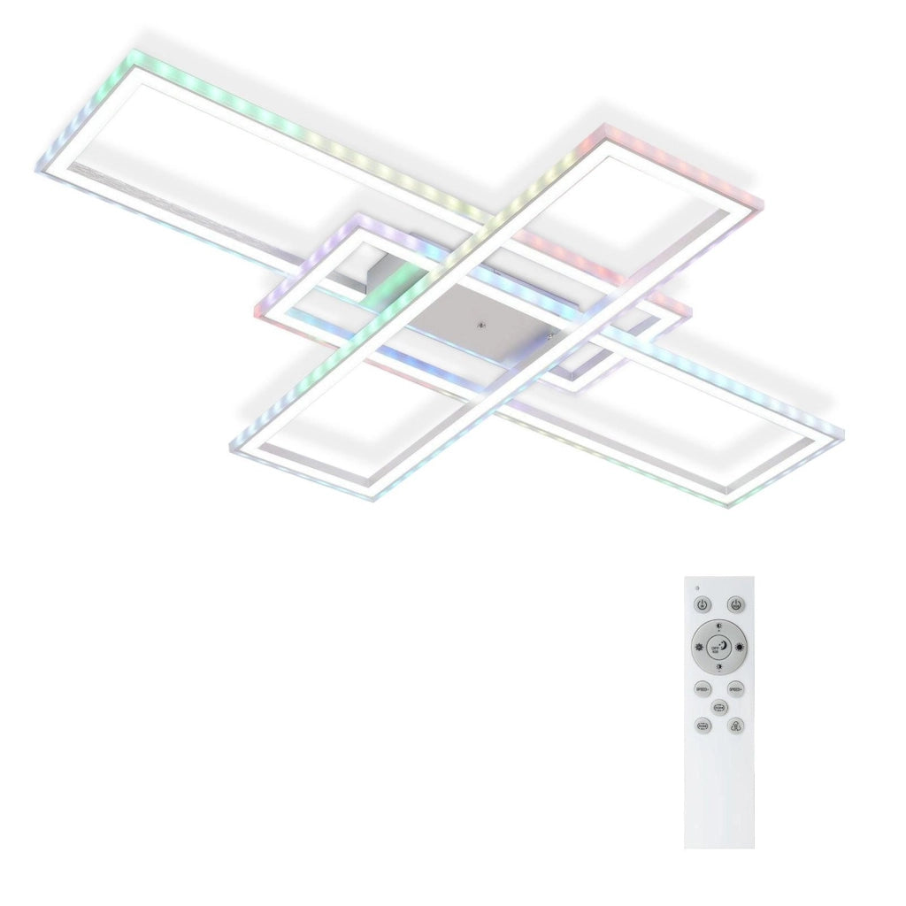 ZMH Lampada da soffitto plafoniera LED dimmerabile RGB telecomando per soggiorno camera letto