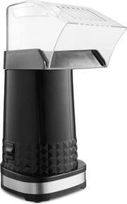 Macchina per popcorn a vapore - 1200 W popcorniere elettrica per uso domestico nera con timer