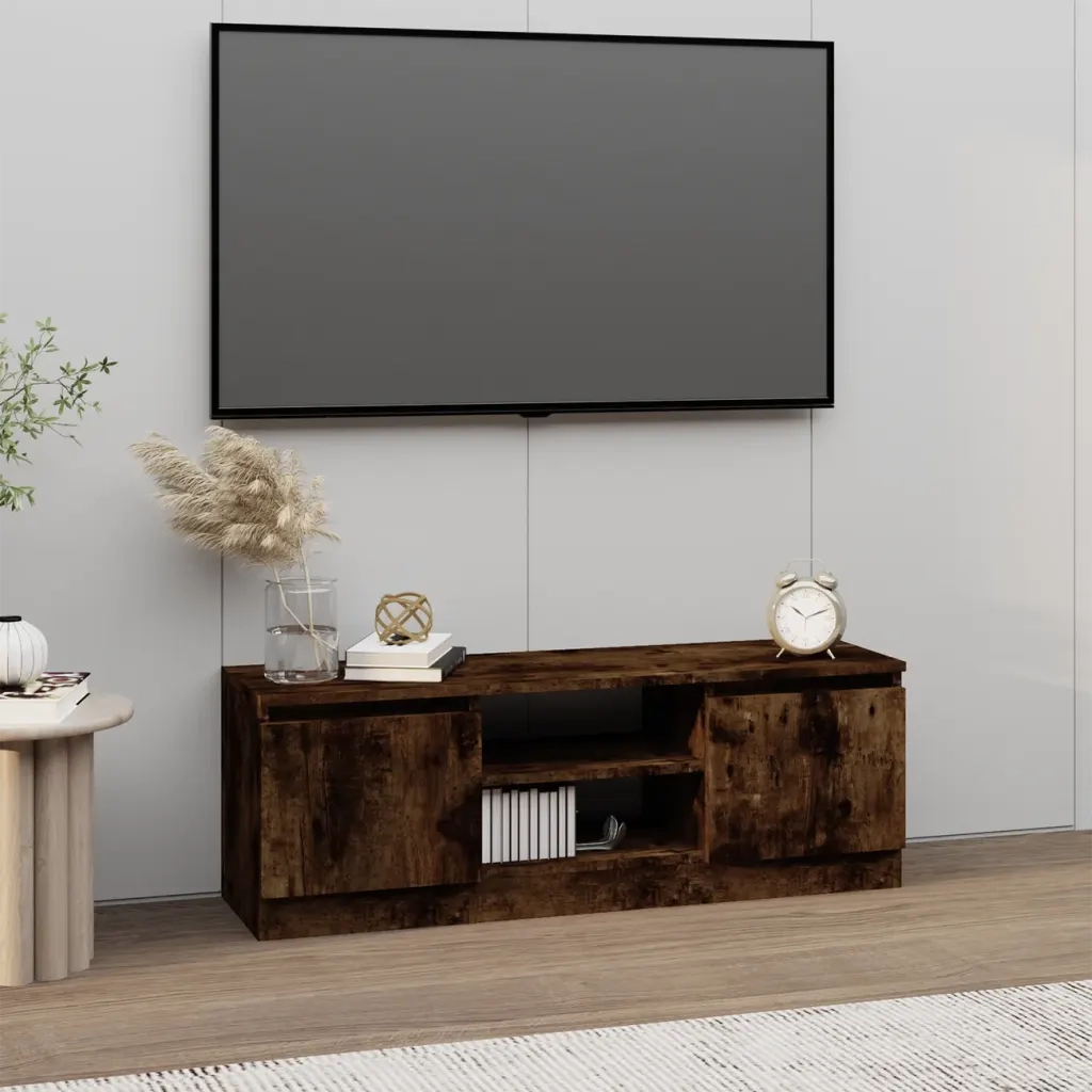 Mobile TV | Armadietto TV | Mobile Porta TV con Anta Rovere Fumo 102x30x36 cm