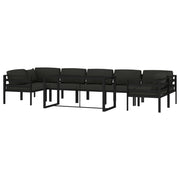Set di mobili da giardino mobili da esterno 8 pezzi con cuscini alluminio antracite 02_0017464