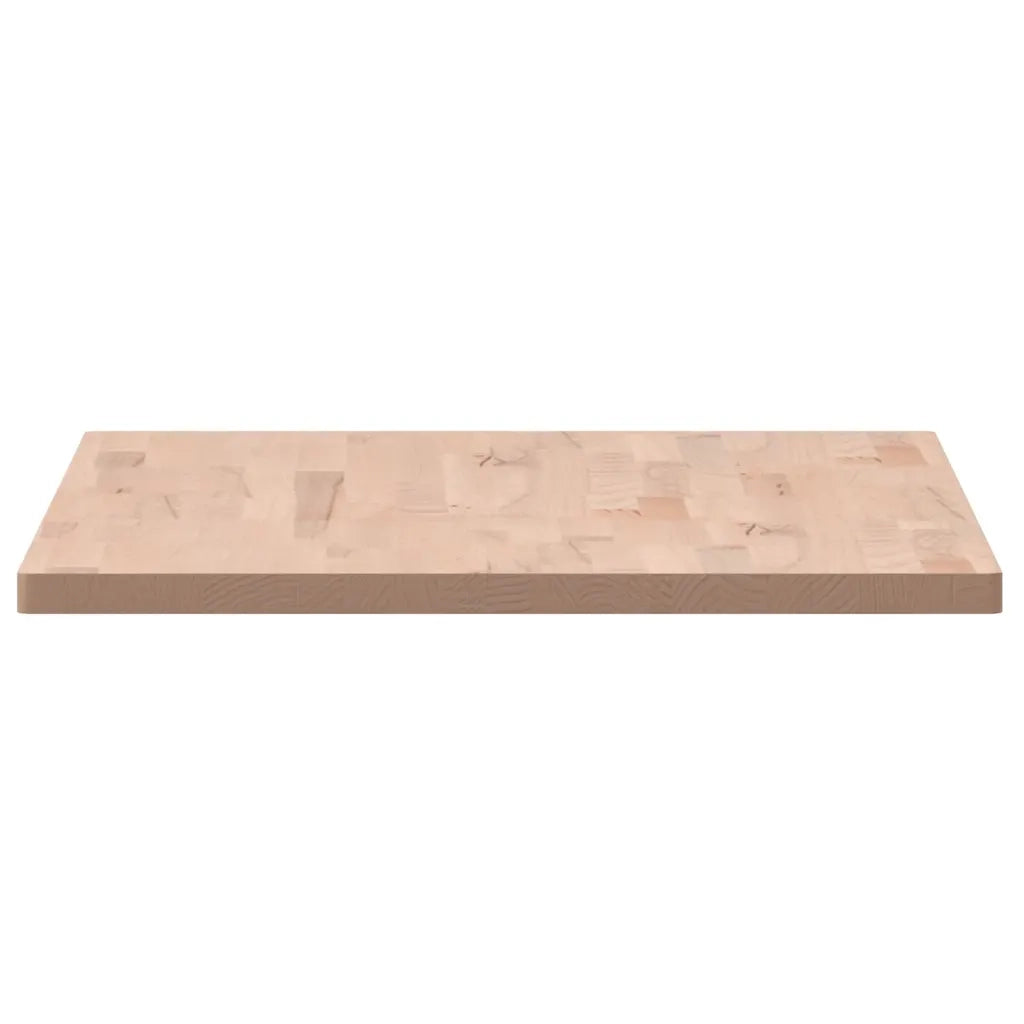 Piano Tavolo 100x60x2,5cm Rettangolare Legno Massello di Faggio 3188885