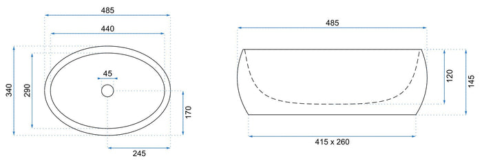 Set Lavabo Da Appoggio Linda Stone + Rubinetto Da Bagno Lungo Gold + Tappo Gold