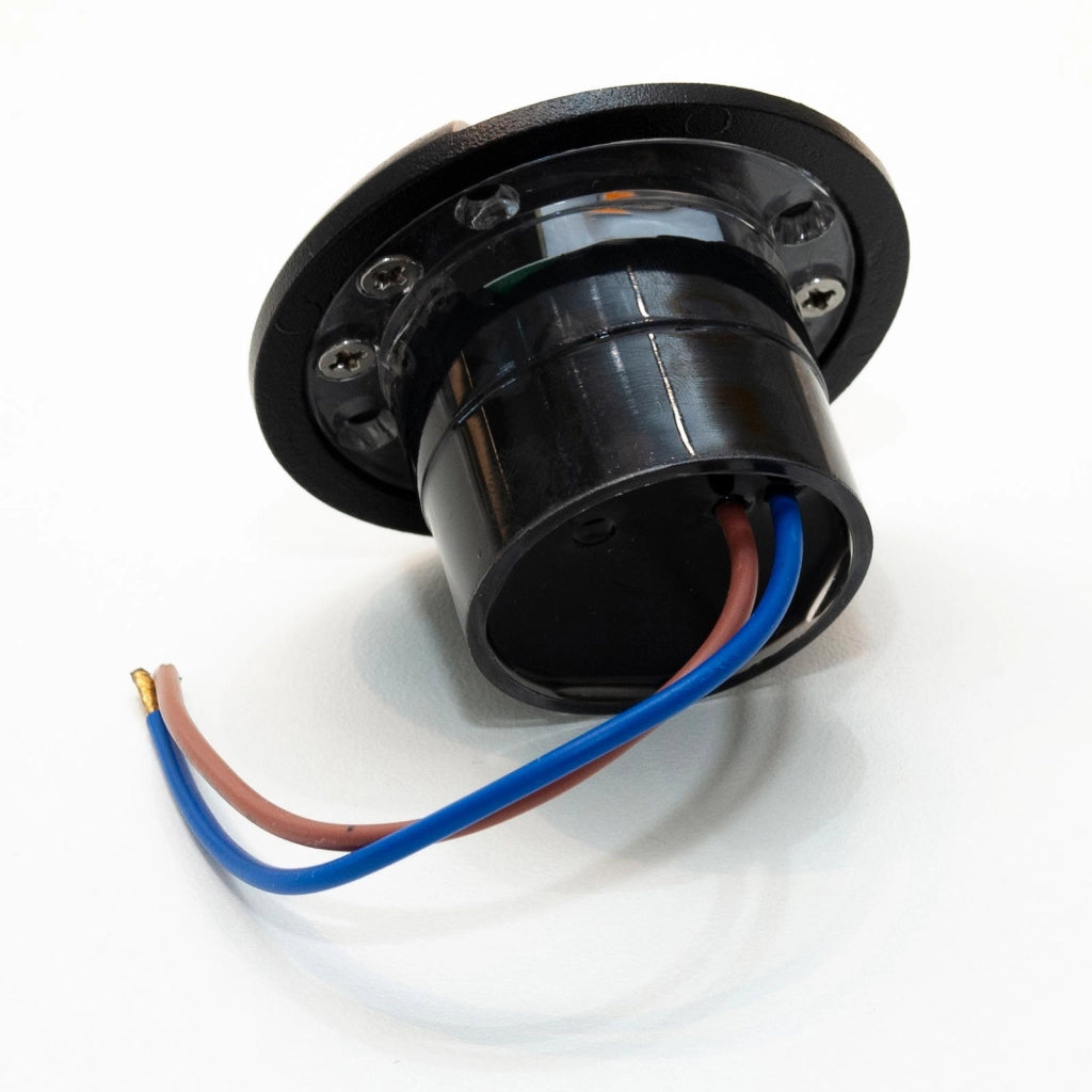 Mini faretto incasso calpestabile radente 4 finestre IP67 LED 1W basso consumo segnapassi nero luce giardino viale 230V 3000K