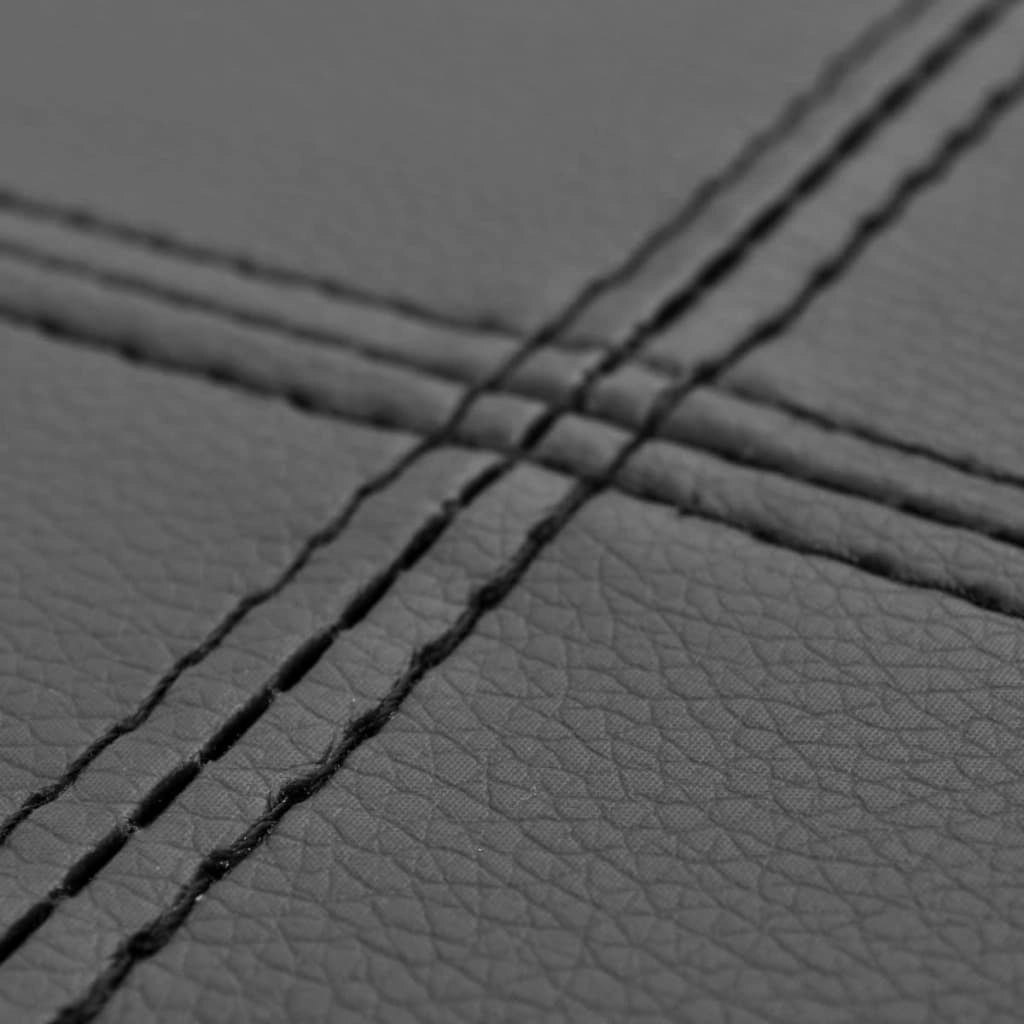 Panca/lounge 106 x 43 x 46 cm in materiale sintetico di alta qualità nero 02_0021263