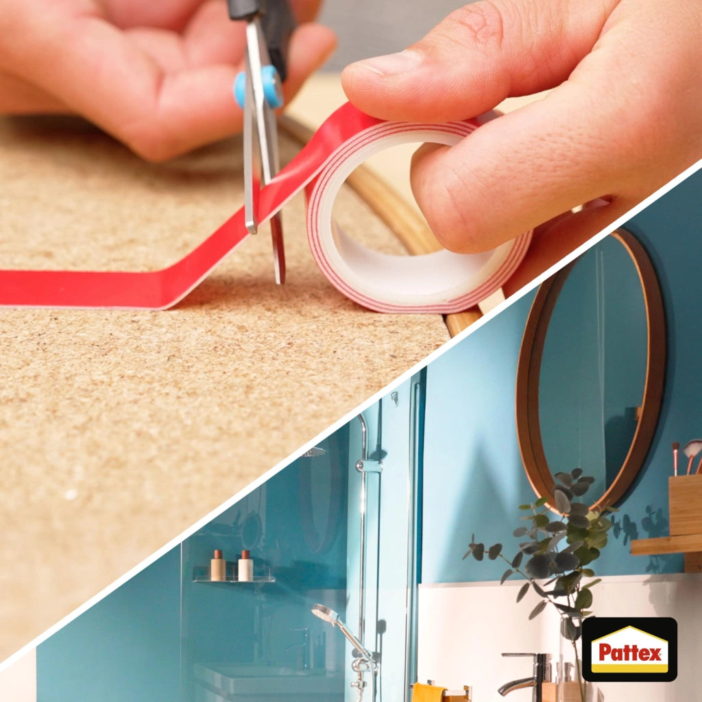 Nastro Biadesivo Extra Forte Millechiodi 19 mm x 1,5 m per Interni ed Esterni Fino a 120 kg di Tenuta Pattex Henkel