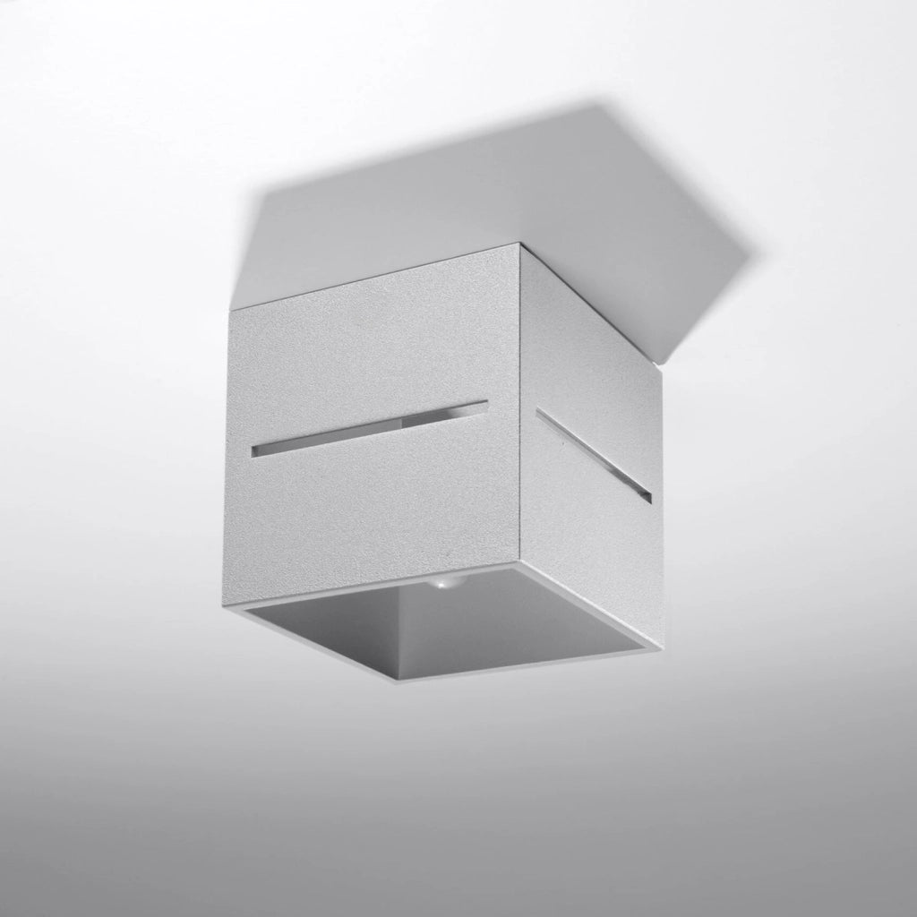 Faretto plafoniera LUPINO grigio quadrato metallo G9 1x40W