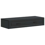 Tavolino da Parete Laterale Nero 87,5 x 34,5 x 17 cm