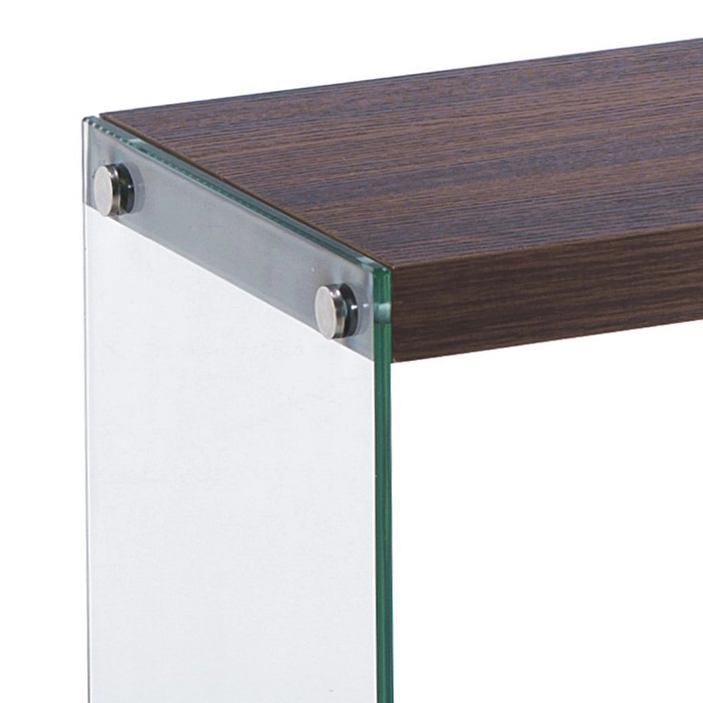 Porta TV effetto legno finitura noce cm. H.45 x L.120 x P.29,5