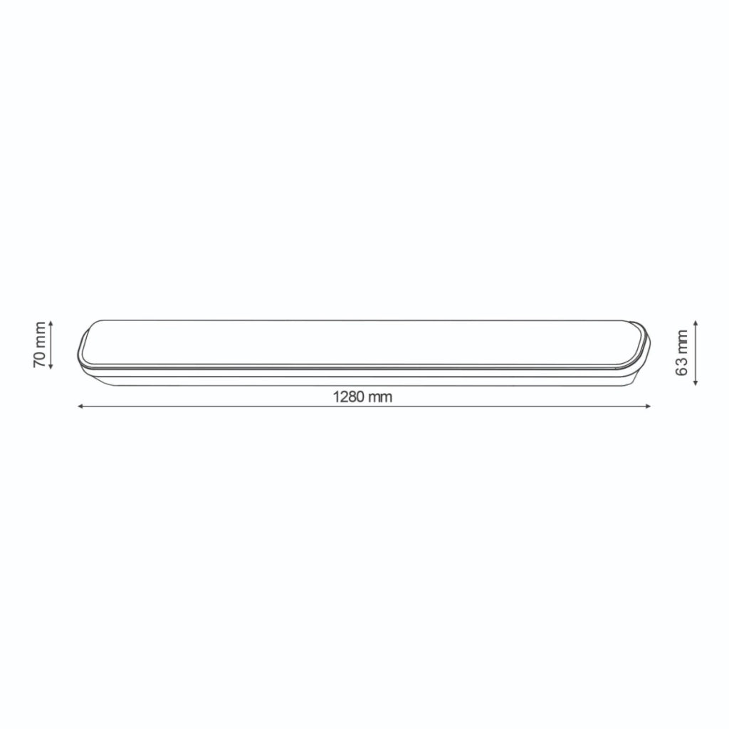 Plafoniera stagna 128 cm IP65 per tubo LED T8 Polux