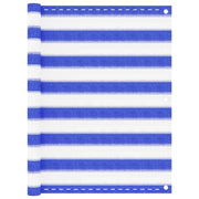 Schermo per balcone schermo per la privacy 90 x 400 cm HDPE blu e bianco 02_0010126