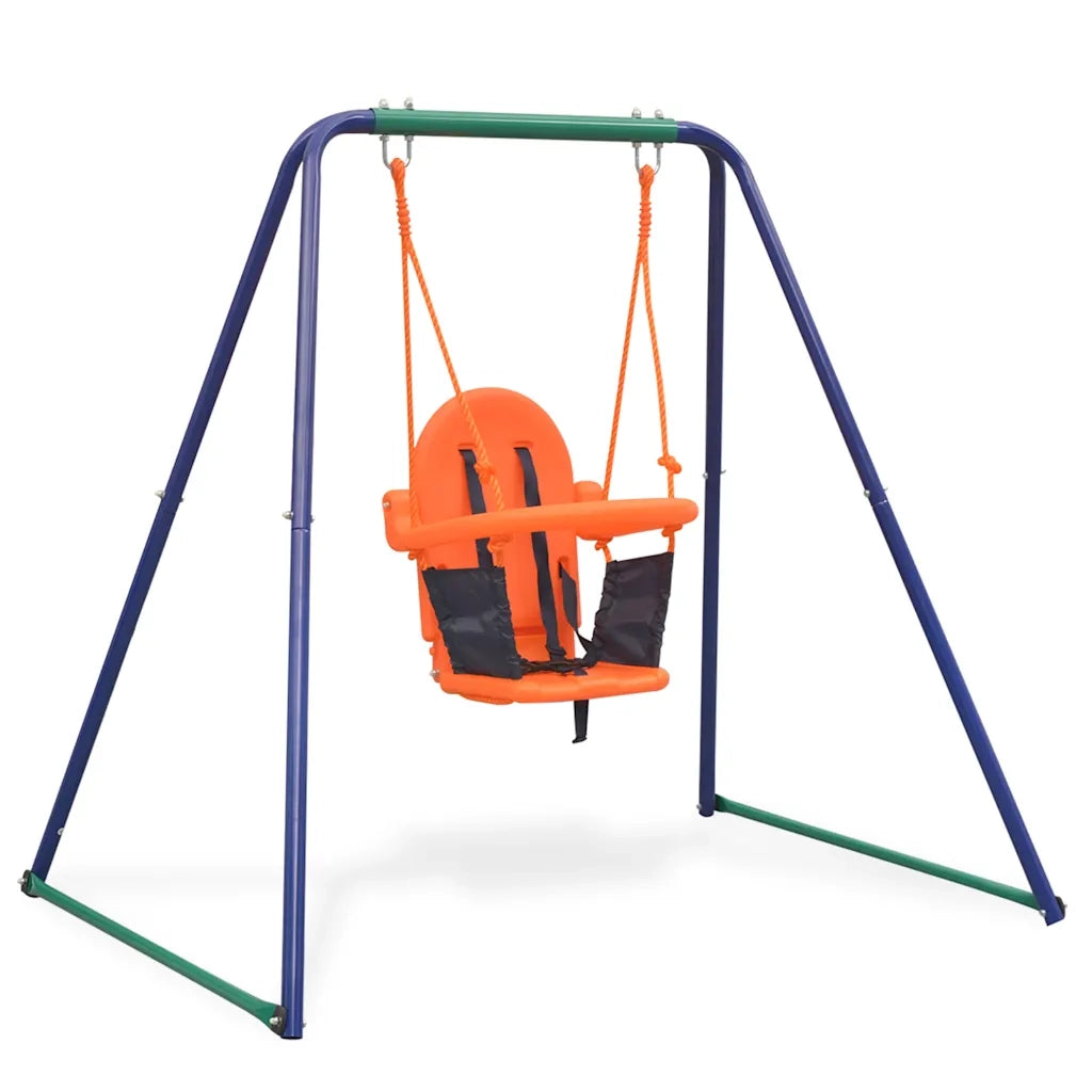 Altalena Singola e Altalena da Bimbi 2-in-1 Arancione CFW6400663