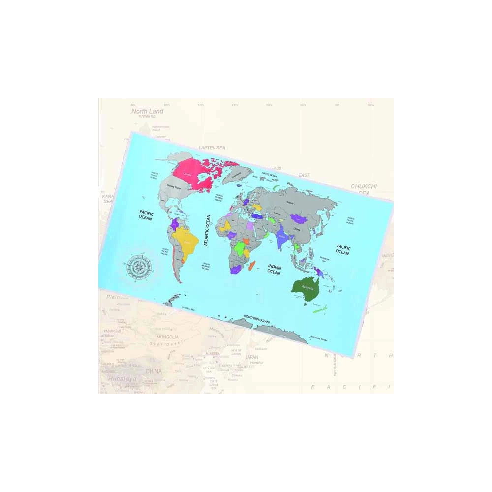 Trade Shop - Mappamondo Da Grattare Poster Xxl Mappa Del Mondo Politica 120 X 60cm Cartina Geo -