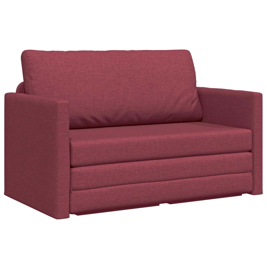 Divano letto 110cm Rosso Vino Tessuto 4106694