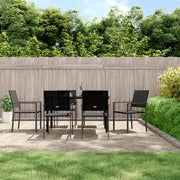 Set da Pranzo da Giardino 7 pz in Polyrattan e Acciaiocod mxl 101168
