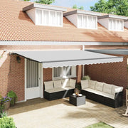 Tenda da Sole con Antracite 5 x 3 m Metallo 313263