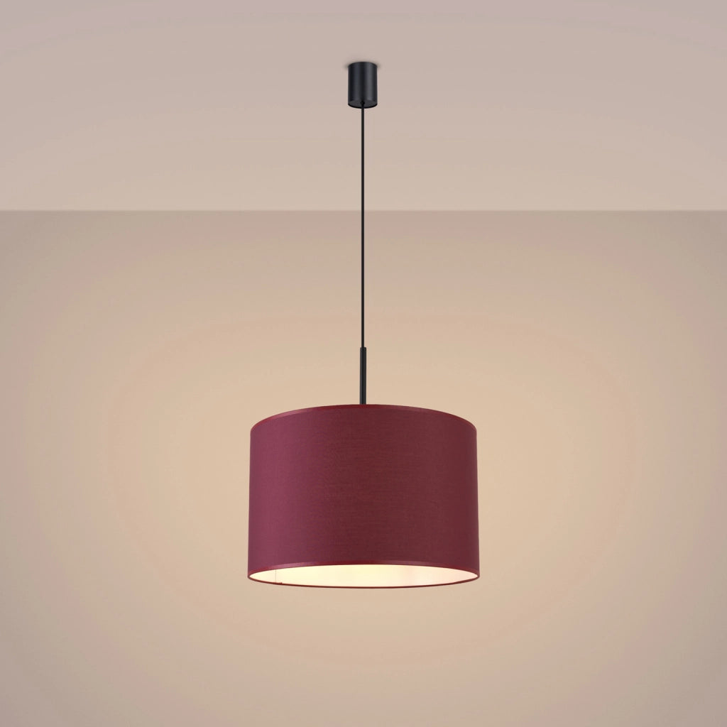 Lampada a sospensione minimal borgogna 40cm E27 PURELA