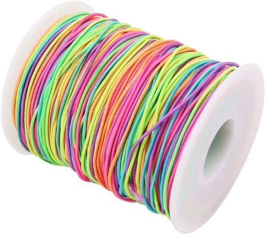 Cintura elastica per gioielli - 1mm di spessore - adatta per artigianato - colore vivace e duraturo - ideale per ambizioni creative