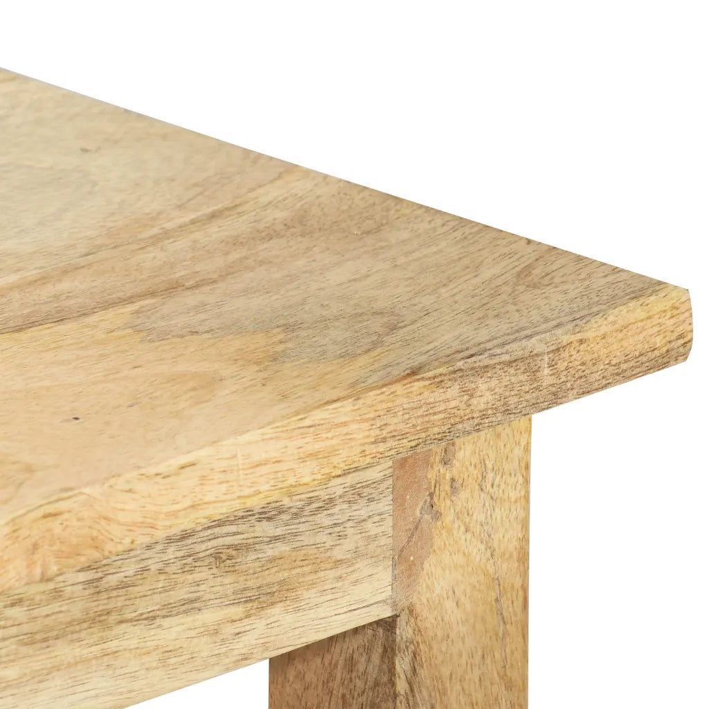 Tavolini Impilabili 3 pz | Tavolo laterale in Legno Massello di Mango