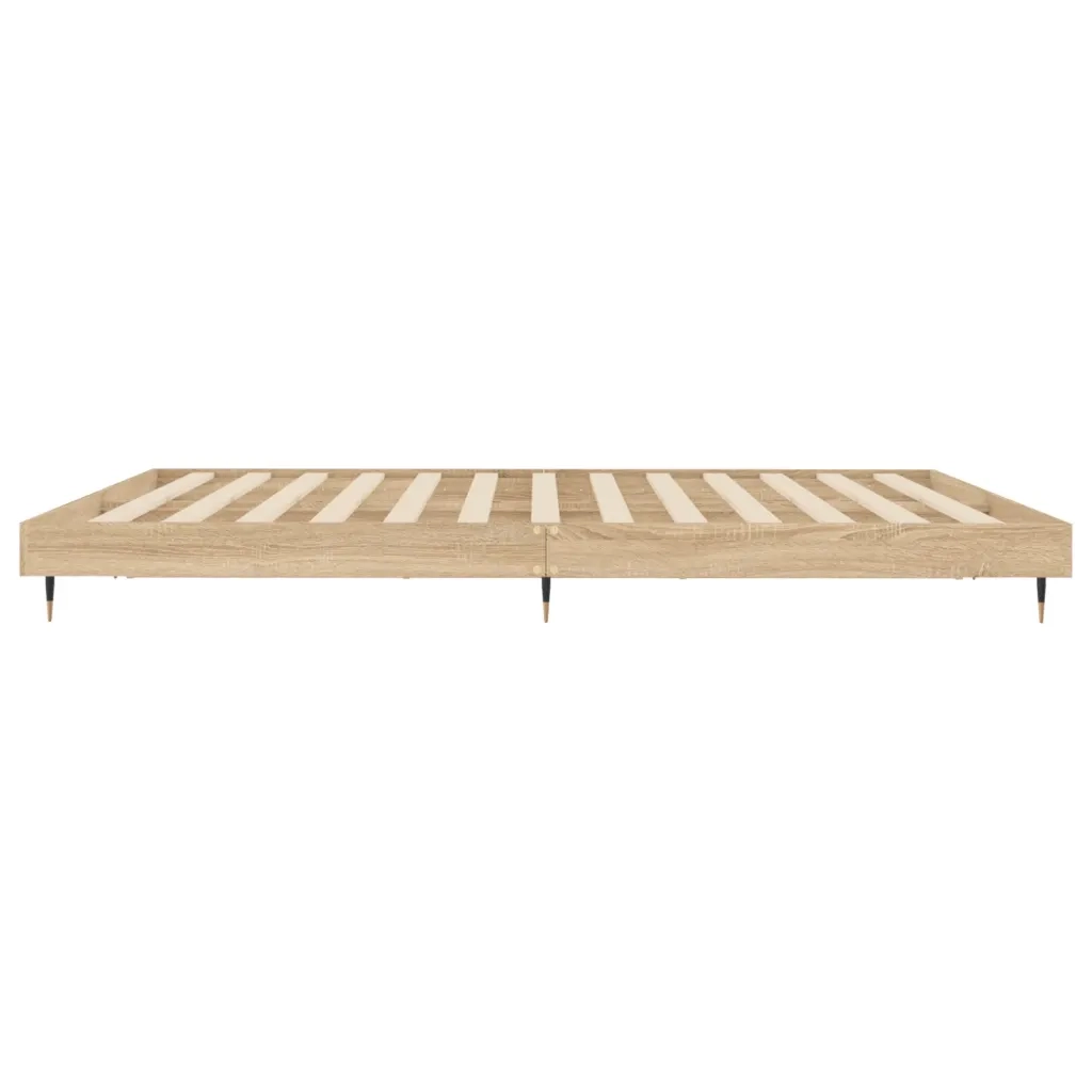 Giroletto senza Materasso Rovere Sonoma 200x200cm in Truciolato