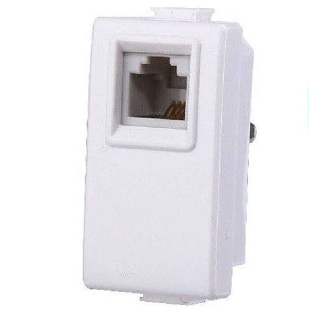 Trade Shop - Serie Bticino Frutti Matix Compatibile Presa Schuko Lan Pulsante Deviatore Usb -     Presa Telefono Rj11