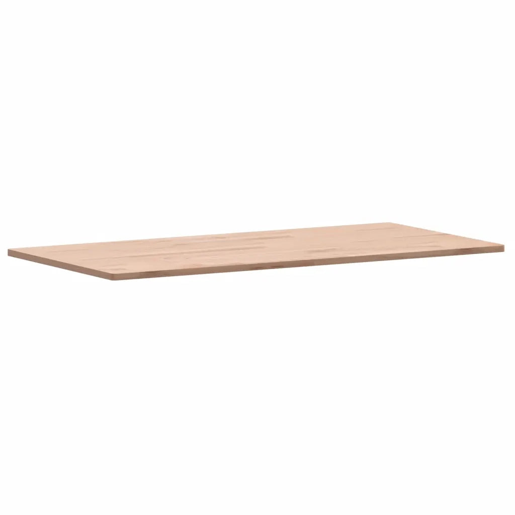 Piano Tavolo 80x40x1,5cm Rettangolare Legno Massello Faggio 3188878