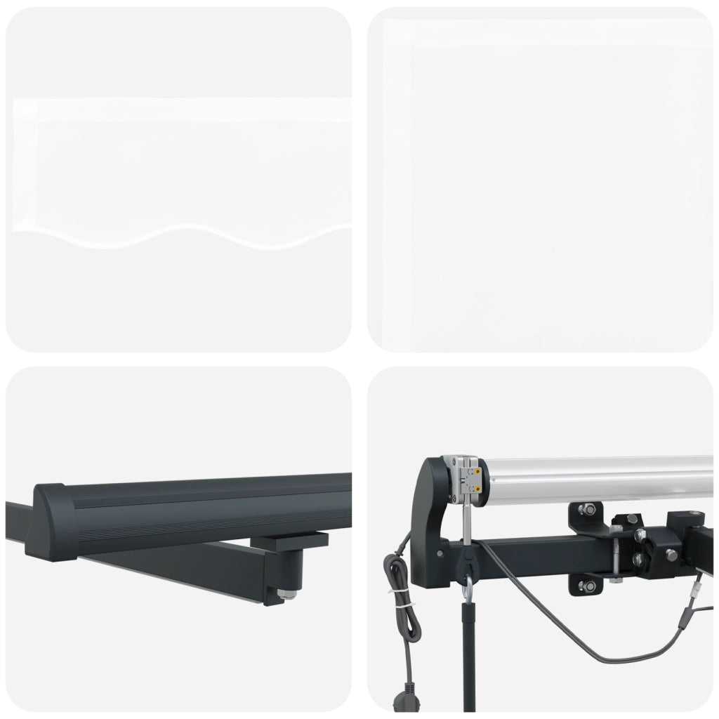 Tenda Retrattile Automatica  con LED Bianca 300x250 cm