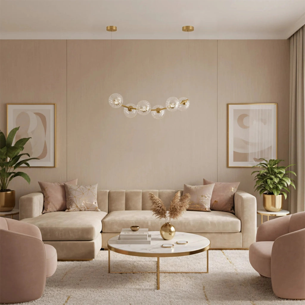 Lampada Da Soffitto G133-6cp Gold