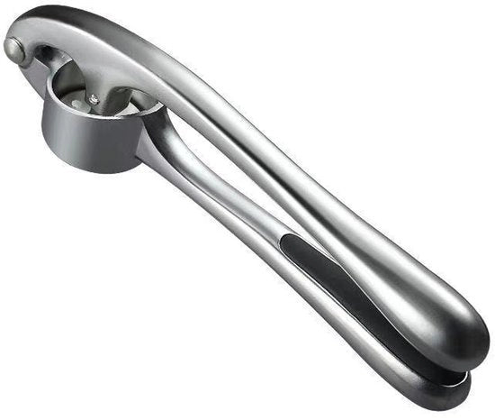 Strumento per la preparazione di aglio - Strumento per la preparazione di zenzero - Strumento per la preparazione di verdure - Raschietto per aglio - Materiale: Acciaio inossidabile - Colore: Argento
