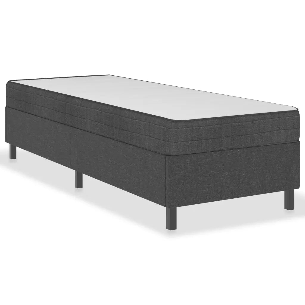 Letto a Molle Grigio in Tessuto 100x200 cm cod mxl 60702