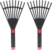 Harka manuale per giardinaggio 2 pezzi - manico ergonomico - piccola hark per foglie - disseminatore di compost