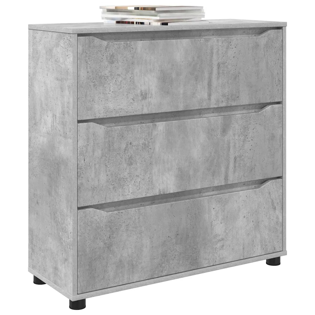 Armadio Grigio cemento 80 x 31 x 81 cm Legno multistrato