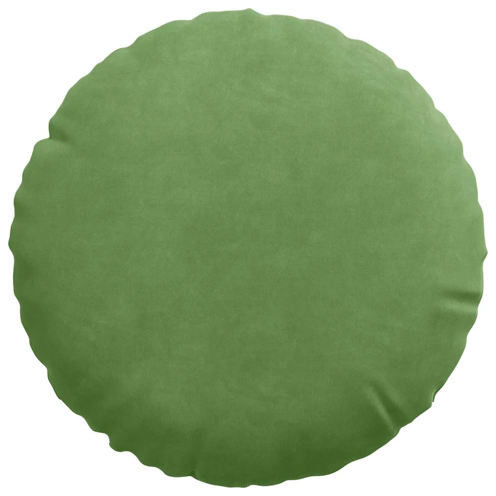 Cuscini per Seduta 2 pcs Verde chiaro Ø30 x 13 cm Velluto