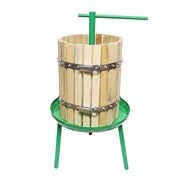 Torchio manuale in legno per uva, capacità 30 litri