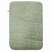 Trade Shop - Tappeto Tappetino In Tessuto Effetto Sassi Per Arredo Bagno 45x70 Cm 79929 Verde -