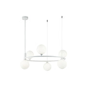 Lampadario Maytoni Ring bianco 6 luci G9 Ø58 MOD013PL-06W