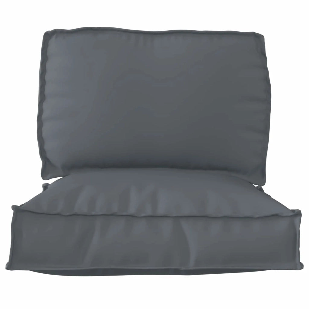 Set di Cuscini per Pallet 2 pcs Antracite Tessuto Oxford 3329059