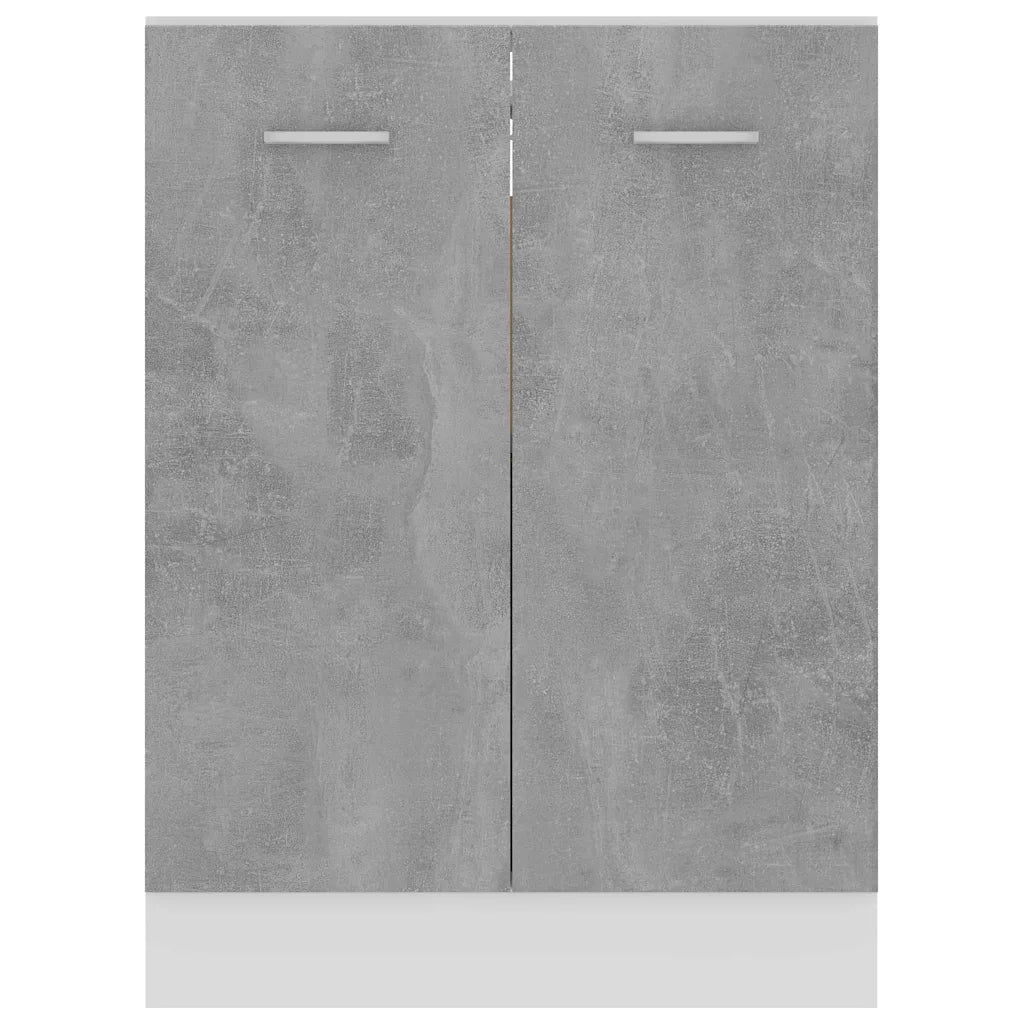 Pensile da cucina | Armadio Inferiore ¡°Lyon¡± Grigio Cemento 60x46x81,5cm