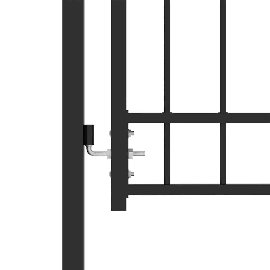 Cancello della recinzione con punte EMMEN 100 x 125 cm CFW3517064