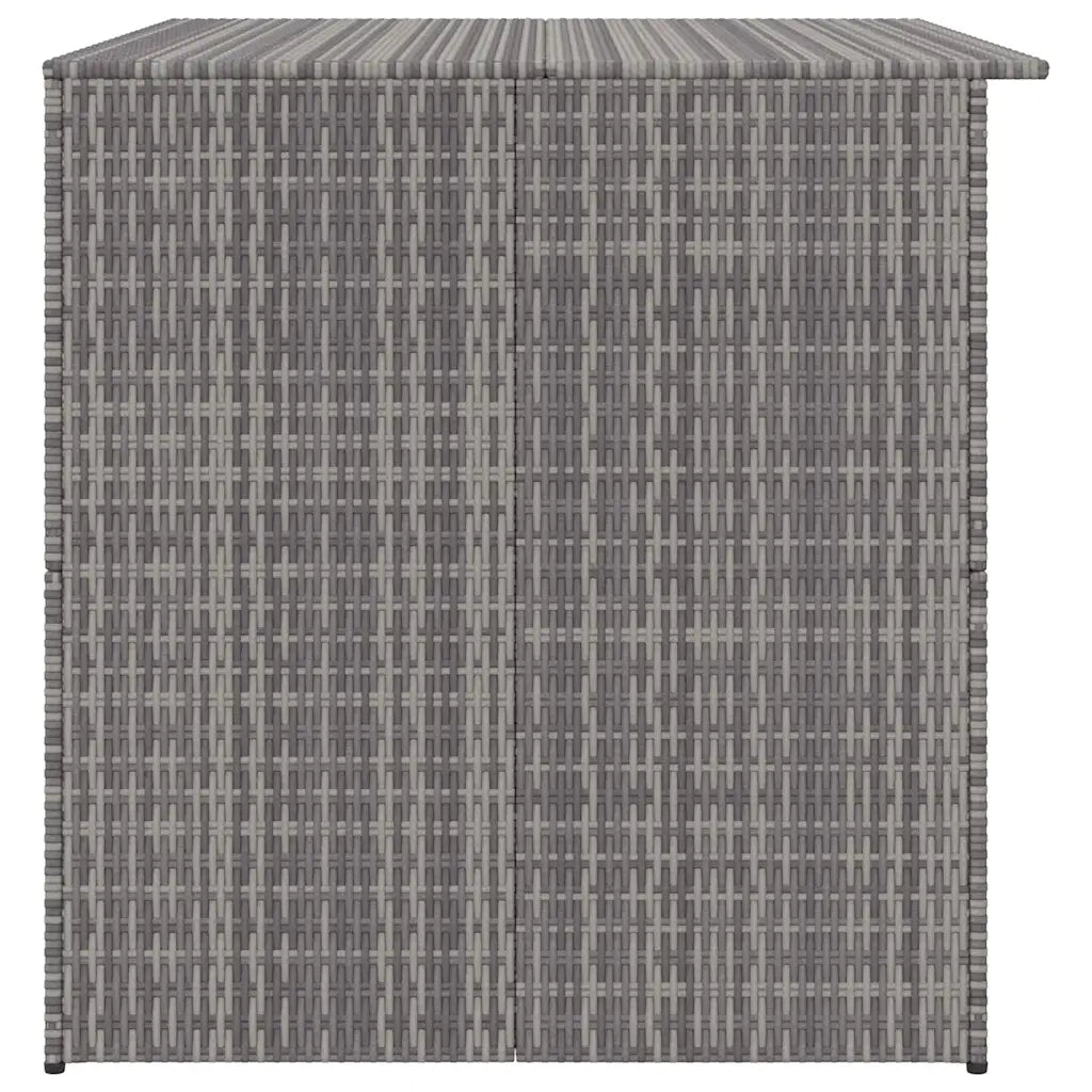 Baule da Giardino Grigio 150x100x100 cm in Polyrattan CFW2891030