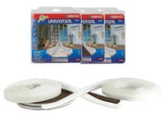 PARAFREDDO IN SILICONE PROFILO TUBOLARE- - mm.9h. spess.da mm.1 a 7 rotolo mt.6 bianco - 3 pezzi GEKO