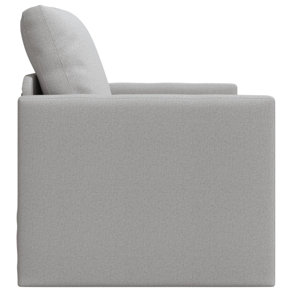 Divano Letto 2-in-1 Grigio Nuvola 74x77x81 cm Tessuto
