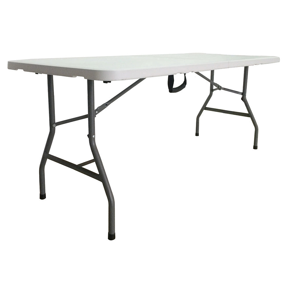 Tavolo Catering Rettangolare Pieghevole 180x74x74 cm Horeca Bianco