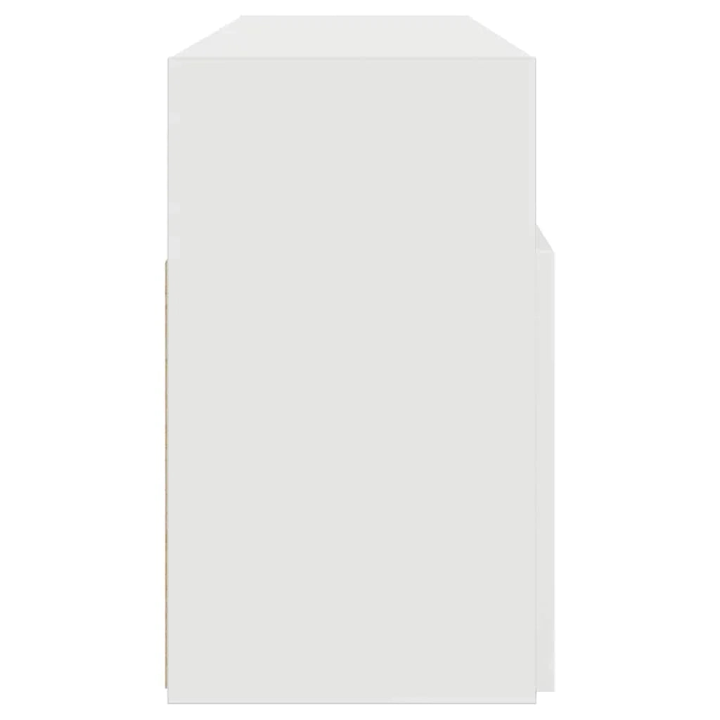 Mobile TV multimediale scaffale TV credenza mobile TV sala da pranzo soggiorno camera da letto con luci LED 120 x 30 x 50 cm bianco 02_0026513