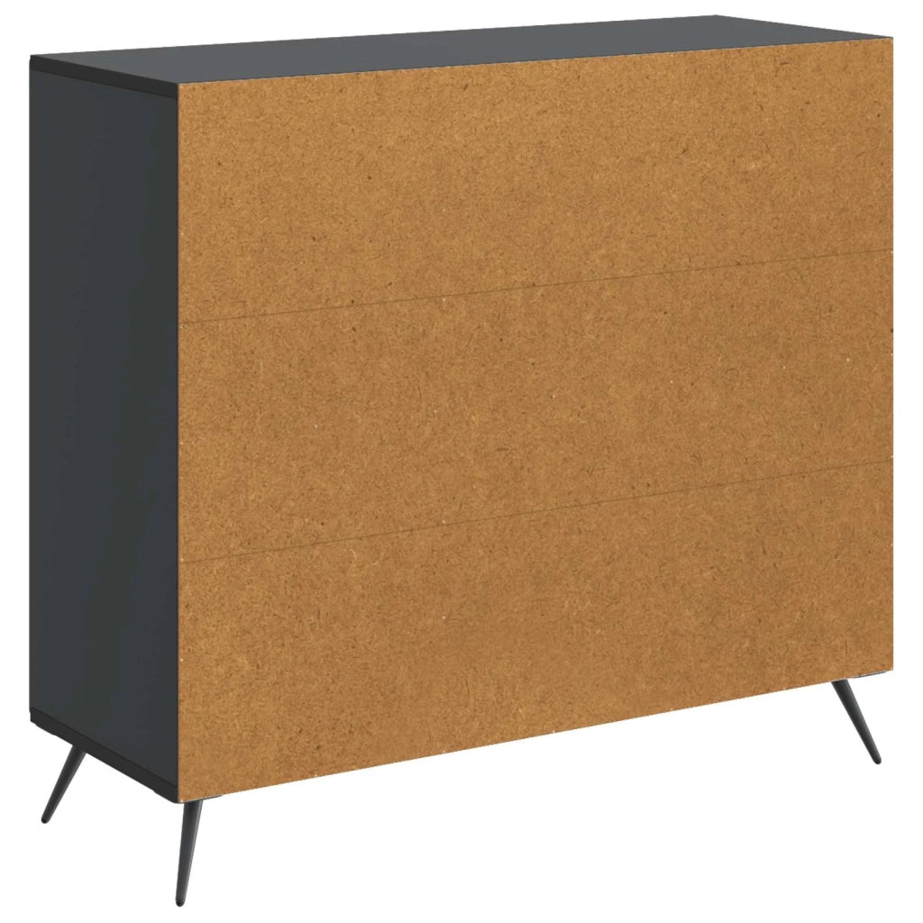 Credenza Nero 89 x 34,5 x 80 cm Legno ingegnerizzato 895566