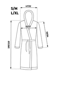 Accappatoioda Donna Vestaglia Diamond Ecru L