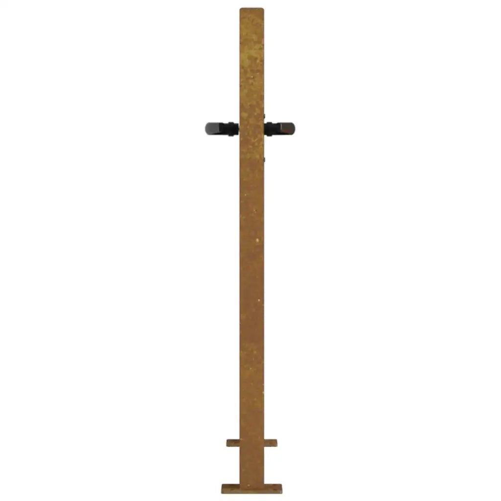 Cancello da giardino 100x75 cm in acciaio Corten 153202