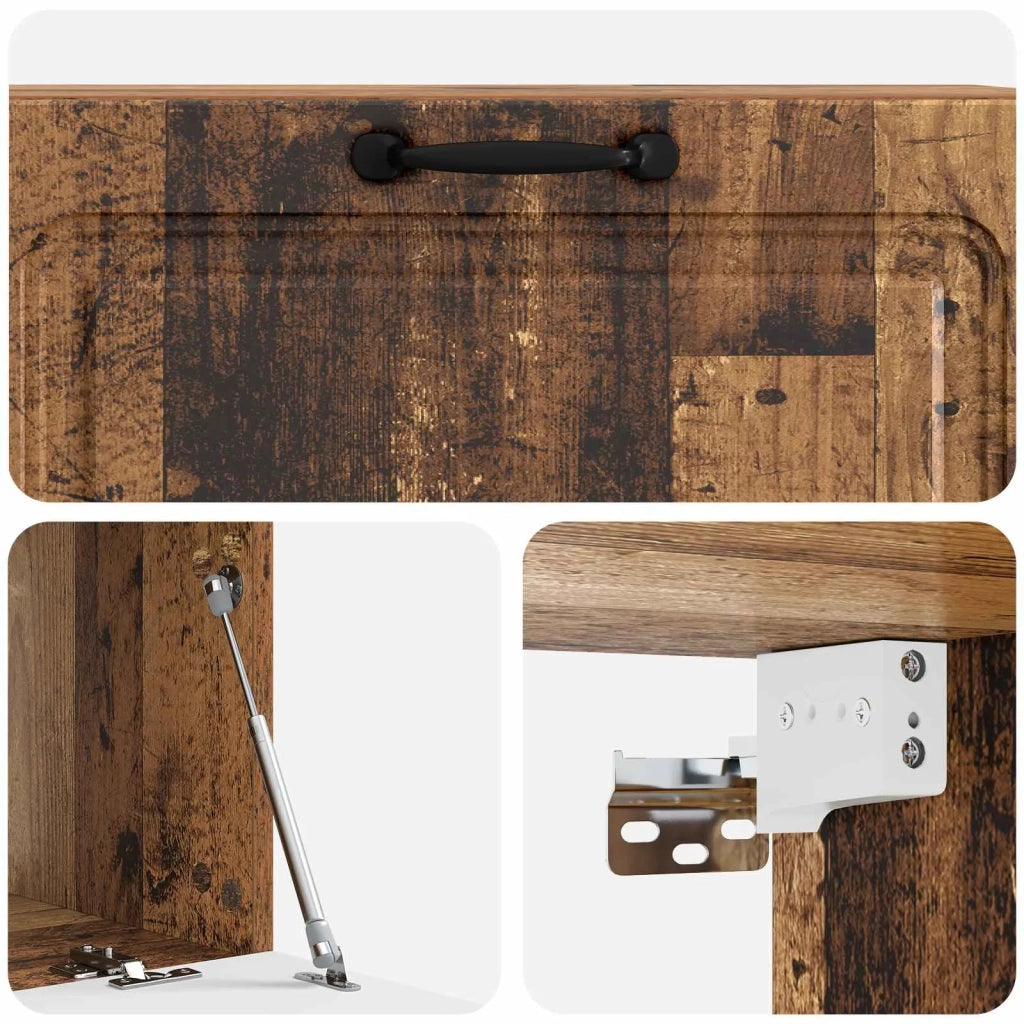 Mobile Porta TV da Muro Legno antico 98 x 41 x 30 cm 899383